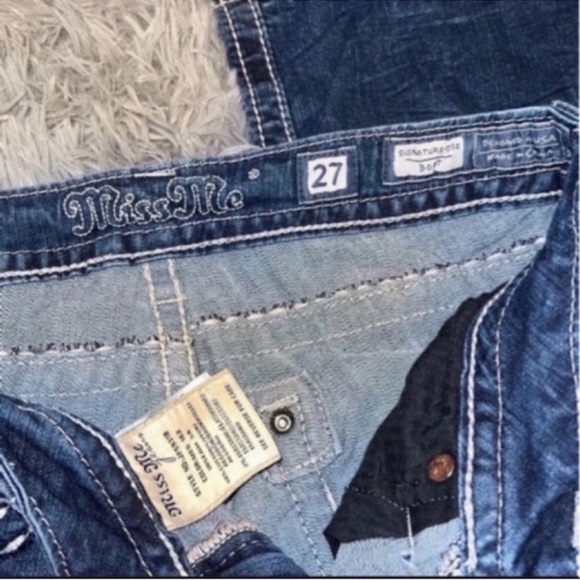 Like New!! Miss Me Jeans Signature Rise Boot Cut Size 27 - Picture 7 of 11